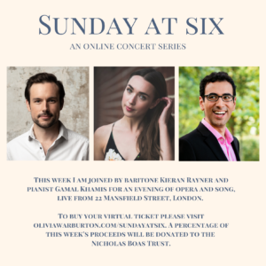 Sunday at Six: Livestreamed Concert! @ 22 Mansfield Street, Marylebone