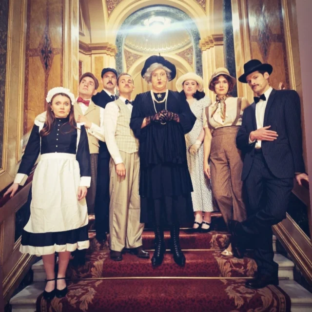 Had a great time playing Poirot-like comic French detective Dr. Gibaud (and a few other characters besides) in @mander_louis's operetta The Dowager’s Oyster for Cantata Dramatica!

Director - @loulibell 
Conductor - @mander_louis
Piano - @nathanielmander
Dowager - @dominic.mattos 
Gibaud - @kraynerbaritone
Genevieve - @anna.gregg.soprano 
Cynthia - @florencegcain
Freddy - @jaredandrewmichaud
Christopher - @beddoejames
Karl - @nicdwyr
Marta - @maeheydorn.contralto_mezzo